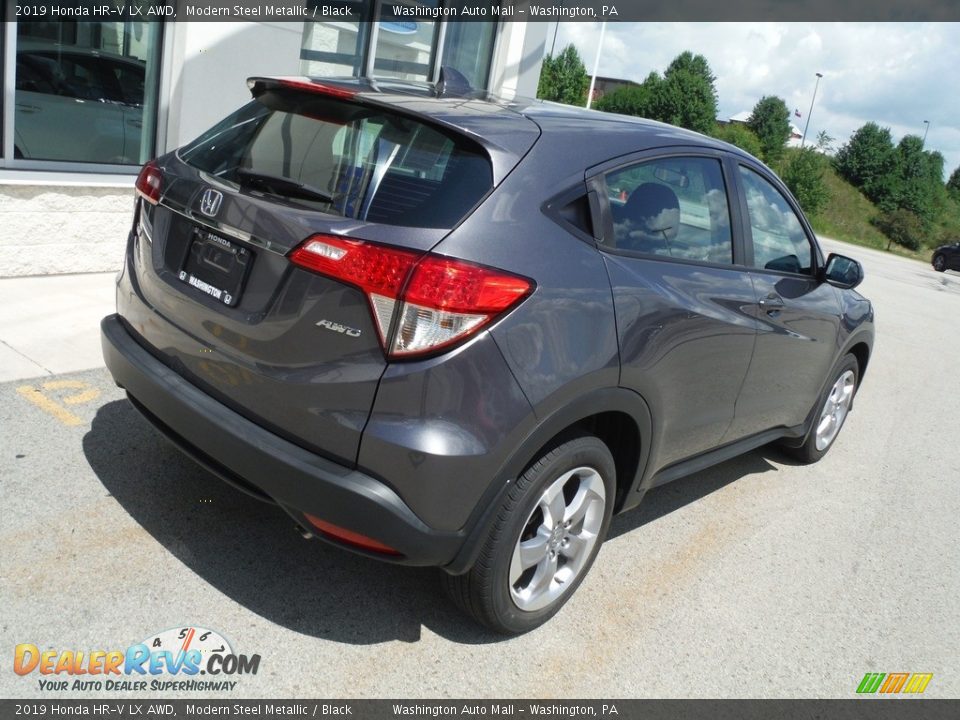 2019 Honda HR-V LX AWD Modern Steel Metallic / Black Photo #10