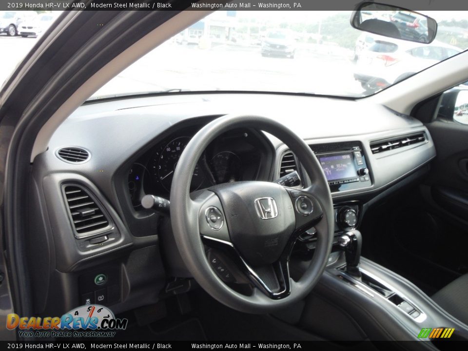 2019 Honda HR-V LX AWD Modern Steel Metallic / Black Photo #12