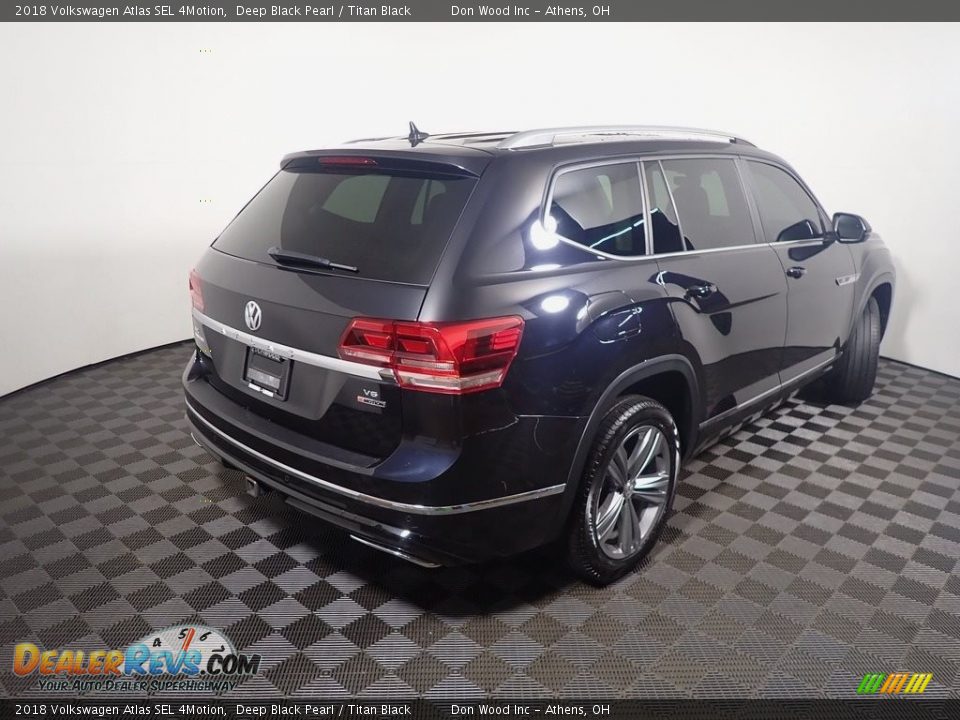 2018 Volkswagen Atlas SEL 4Motion Deep Black Pearl / Titan Black Photo #19