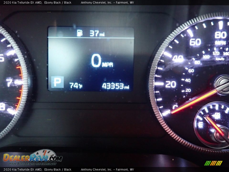 2020 Kia Telluride EX AWD Ebony Black / Black Photo #20