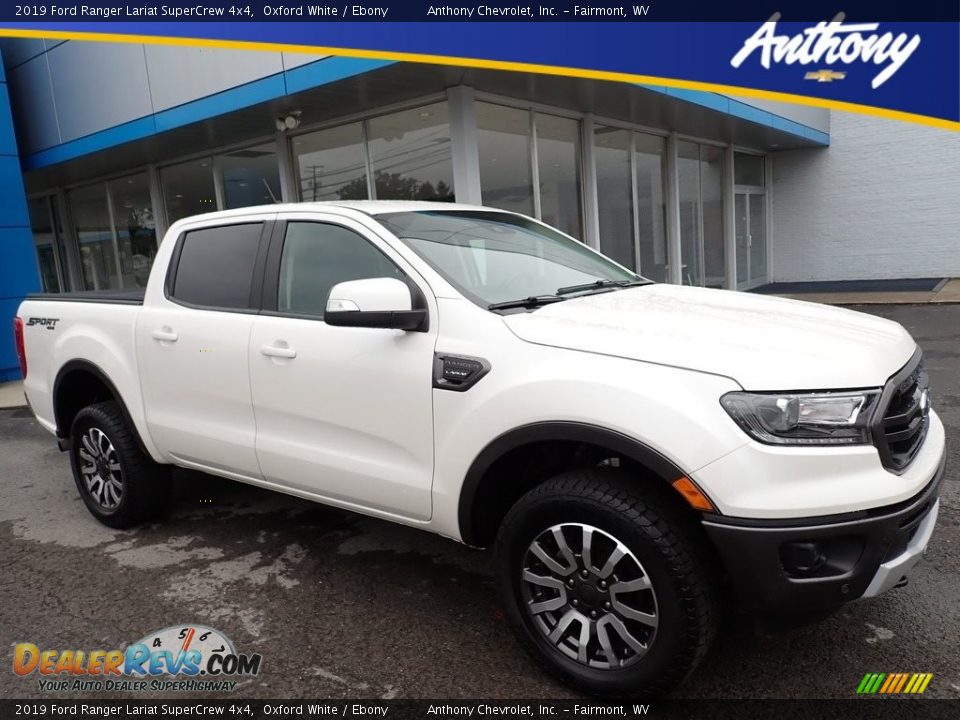 2019 Ford Ranger Lariat SuperCrew 4x4 Oxford White / Ebony Photo #1