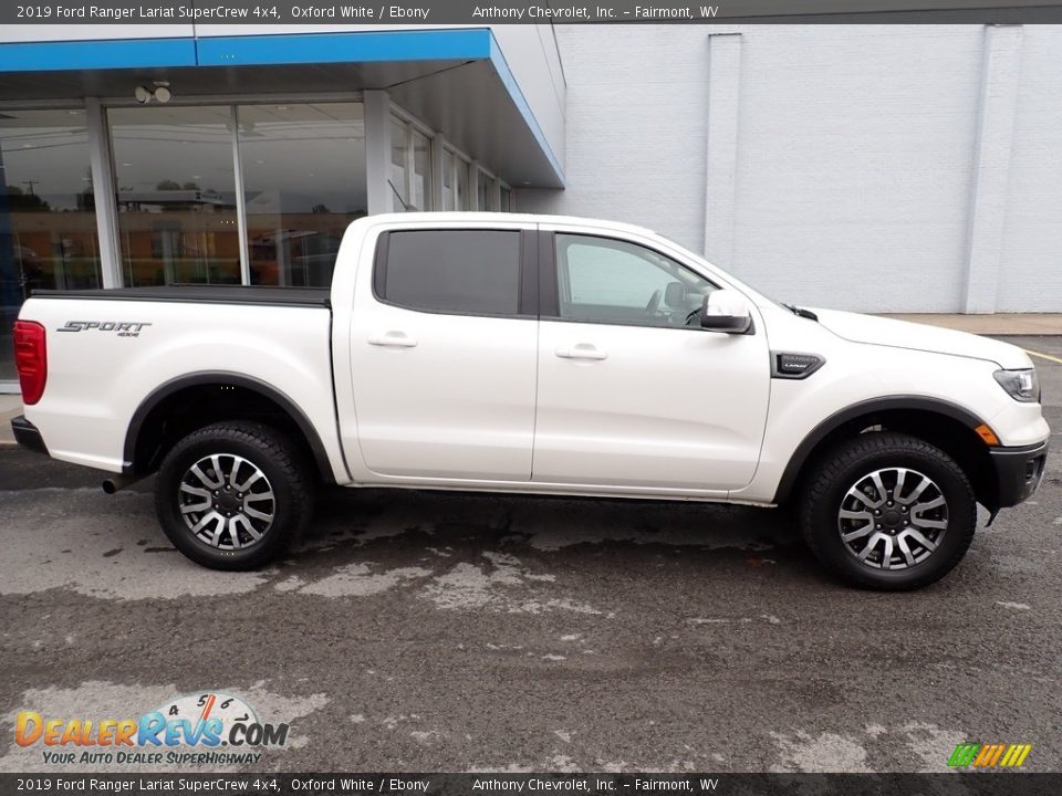 2019 Ford Ranger Lariat SuperCrew 4x4 Oxford White / Ebony Photo #2