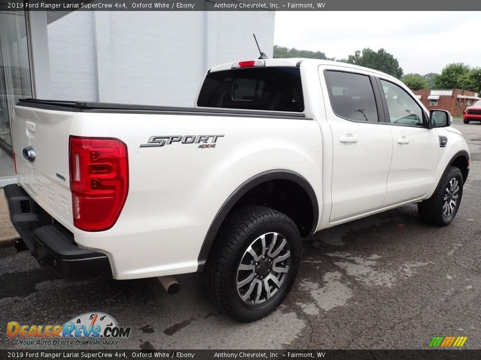 2019 Ford Ranger Lariat SuperCrew 4x4 Oxford White / Ebony Photo #3