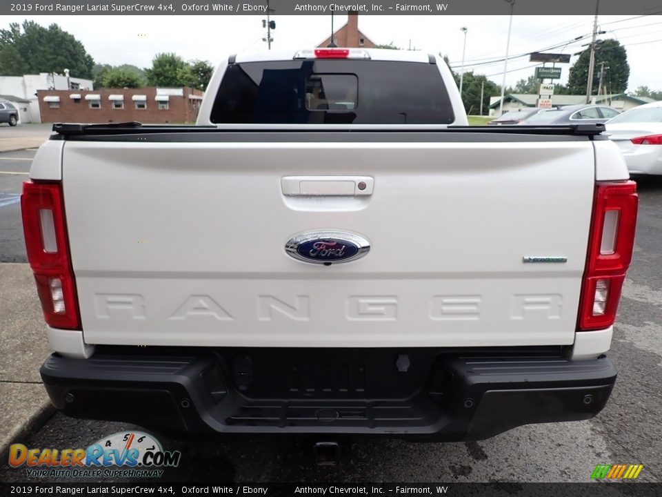 2019 Ford Ranger Lariat SuperCrew 4x4 Oxford White / Ebony Photo #4