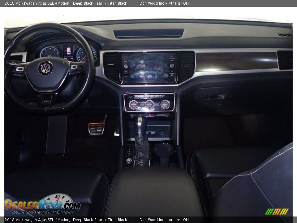 2018 Volkswagen Atlas SEL 4Motion Deep Black Pearl / Titan Black Photo #27