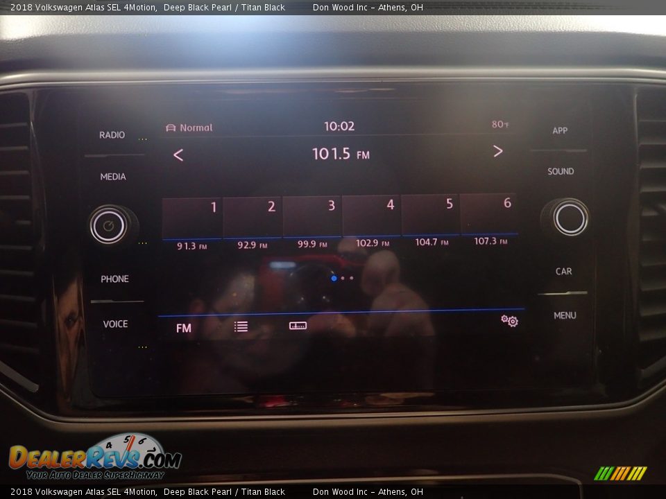 2018 Volkswagen Atlas SEL 4Motion Deep Black Pearl / Titan Black Photo #28