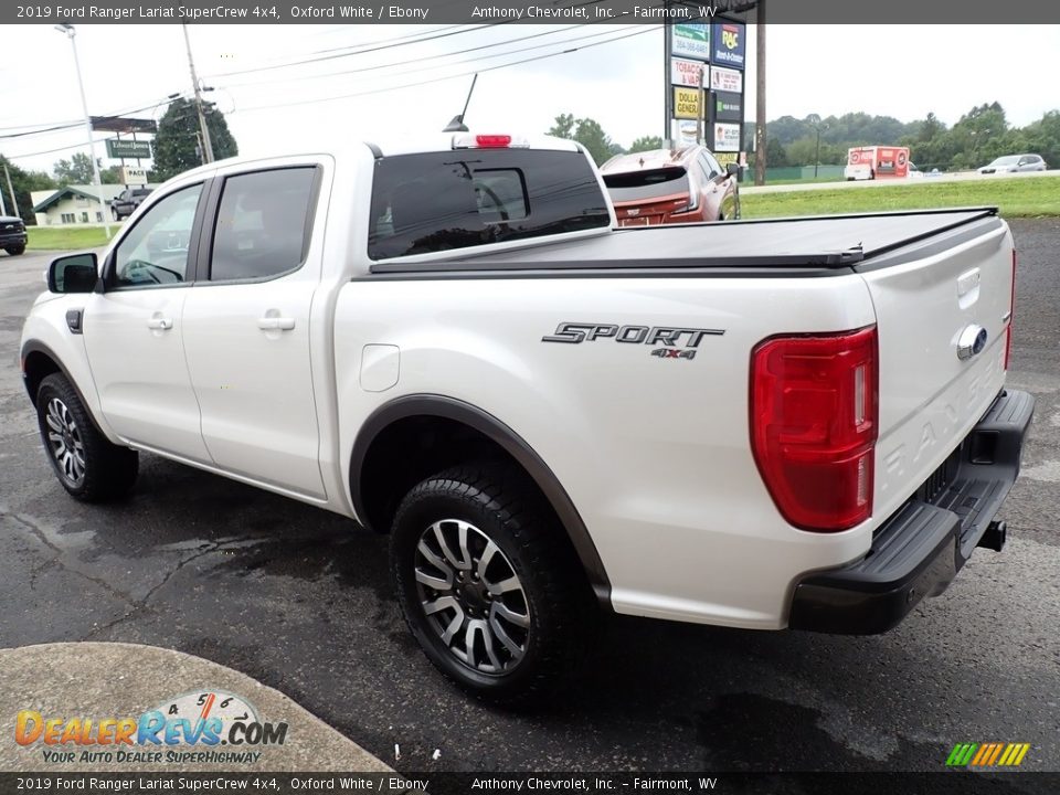 2019 Ford Ranger Lariat SuperCrew 4x4 Oxford White / Ebony Photo #6
