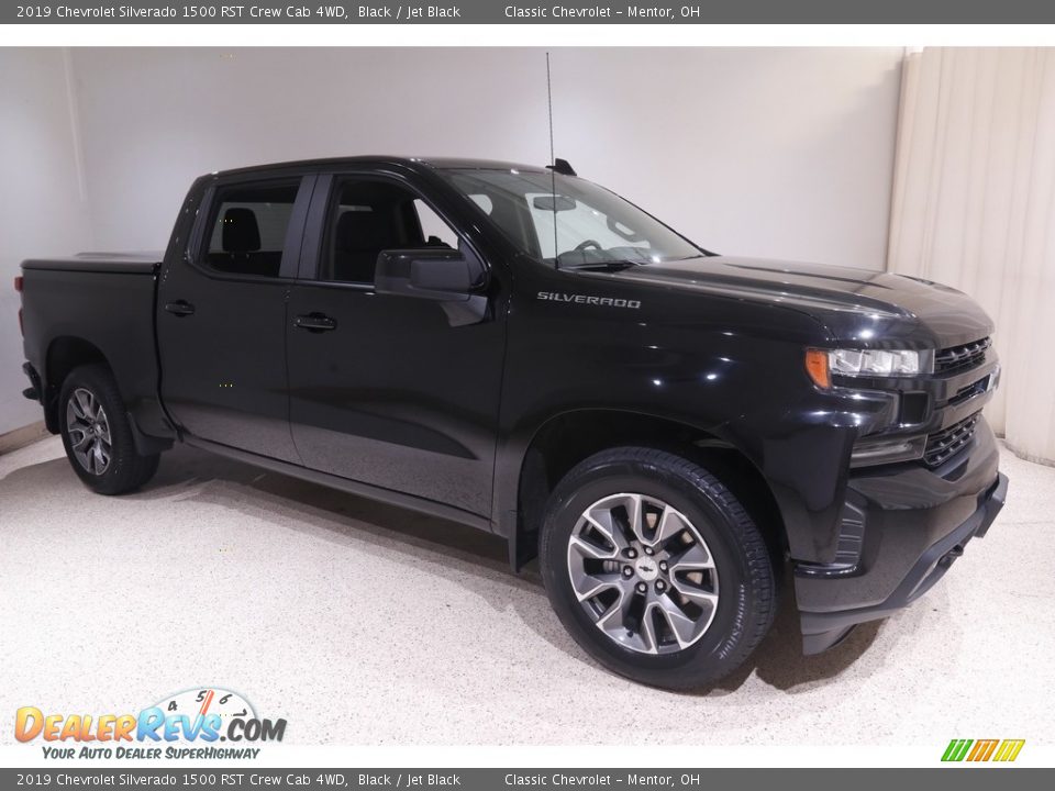 2019 Chevrolet Silverado 1500 RST Crew Cab 4WD Black / Jet Black Photo #1