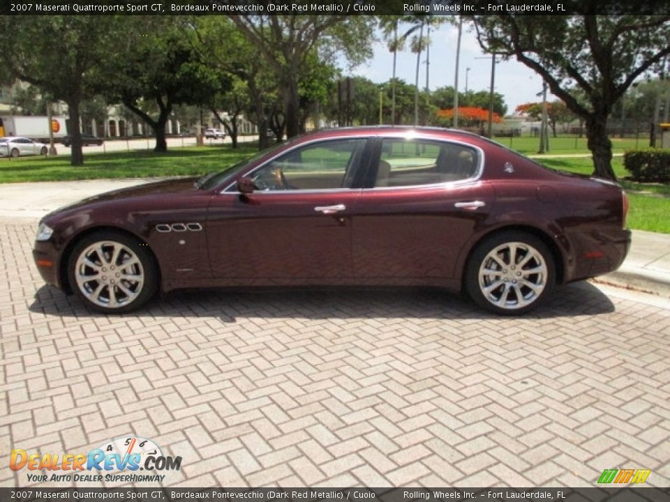 Bordeaux Pontevecchio (Dark Red Metallic) 2007 Maserati Quattroporte Sport GT Photo #3