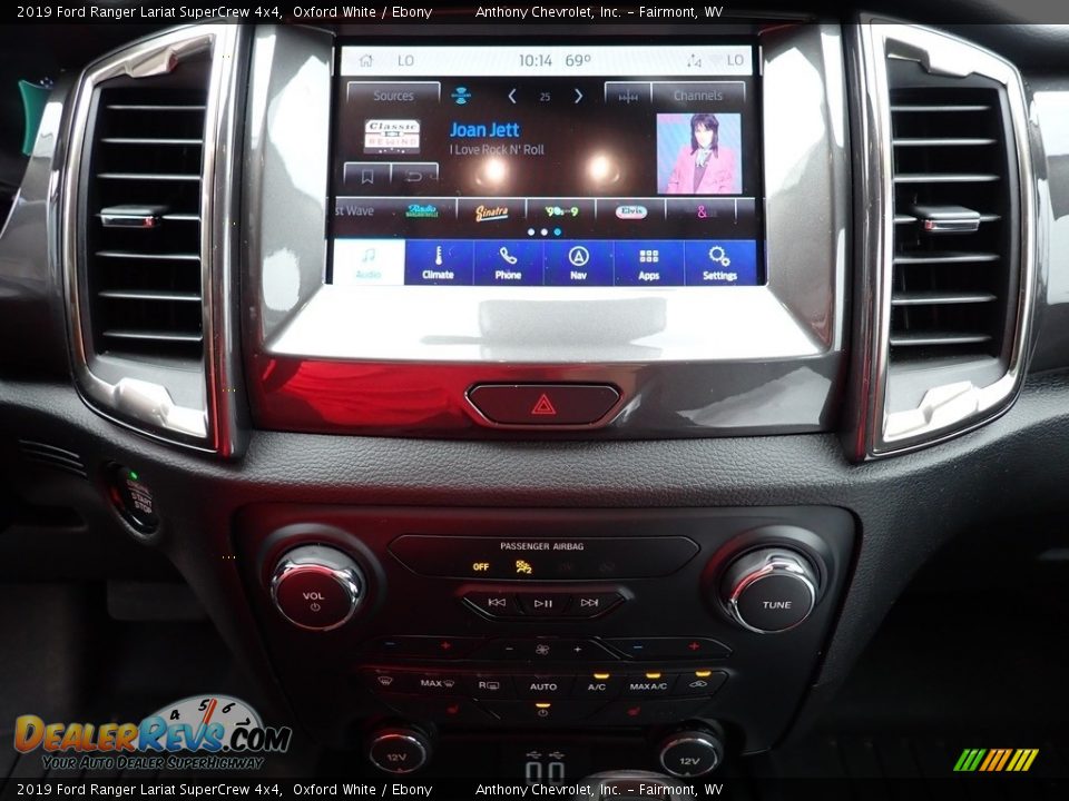 2019 Ford Ranger Lariat SuperCrew 4x4 Oxford White / Ebony Photo #19