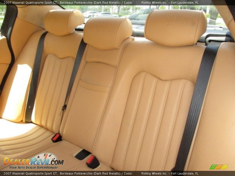 2007 Maserati Quattroporte Sport GT Bordeaux Pontevecchio (Dark Red Metallic) / Cuoio Photo #8