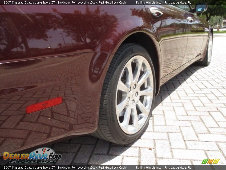 2007 Maserati Quattroporte Sport GT Bordeaux Pontevecchio (Dark Red Metallic) / Cuoio Photo #9