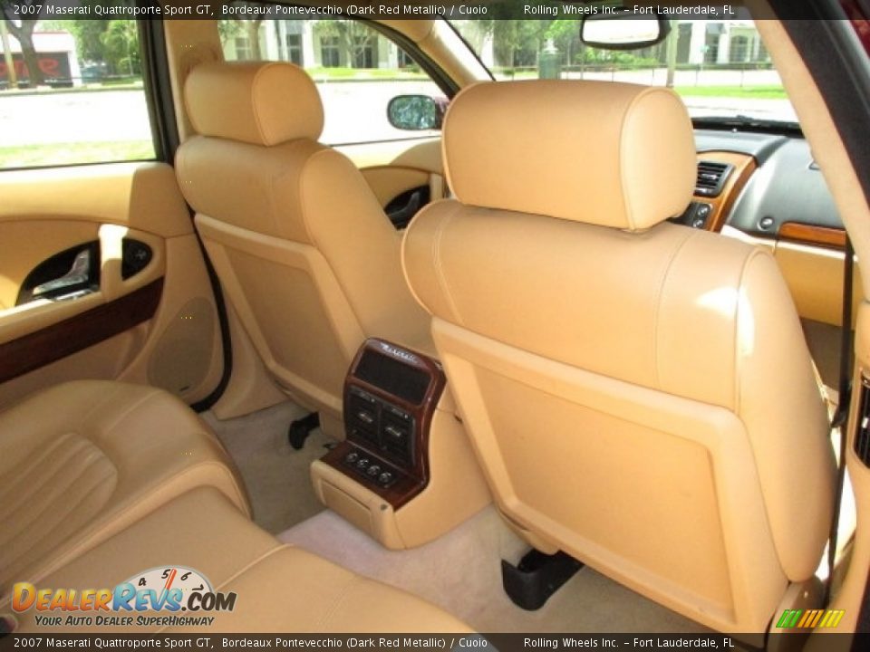 2007 Maserati Quattroporte Sport GT Bordeaux Pontevecchio (Dark Red Metallic) / Cuoio Photo #10