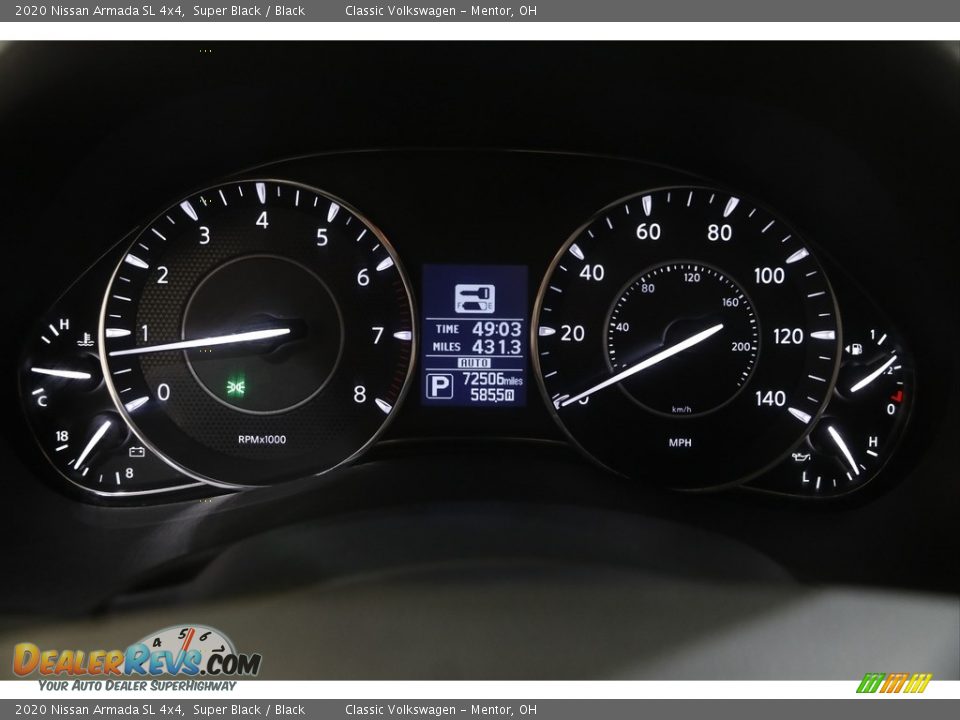 2020 Nissan Armada SL 4x4 Super Black / Black Photo #8