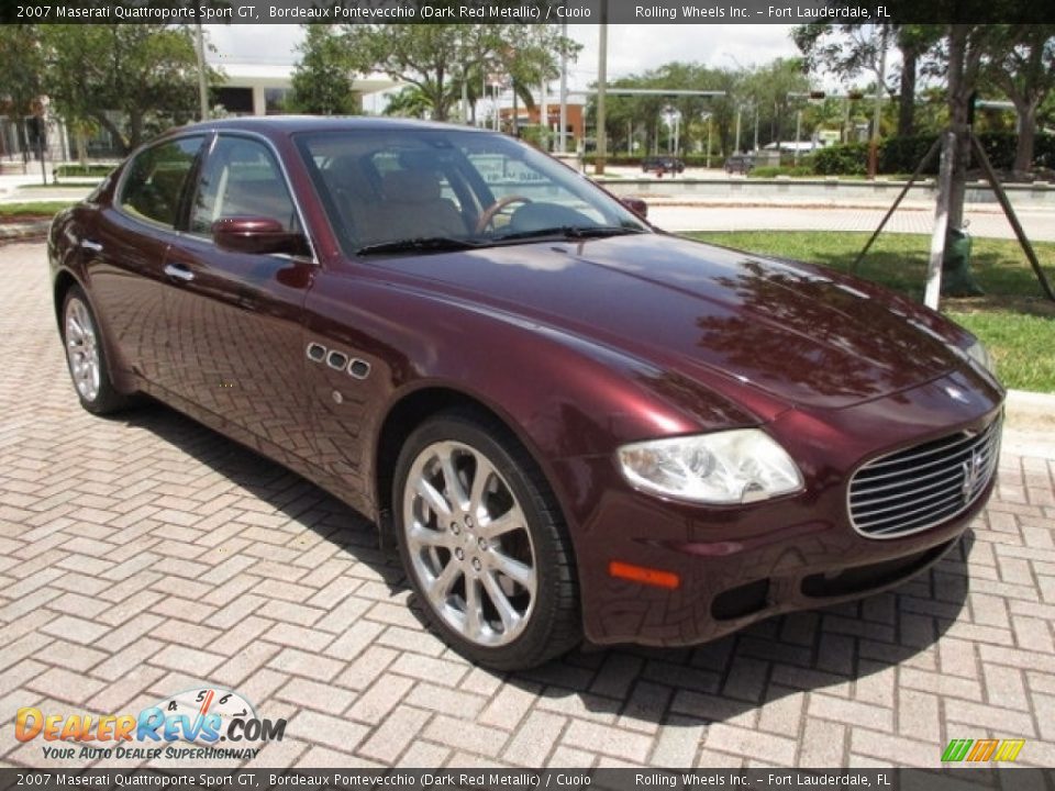 Bordeaux Pontevecchio (Dark Red Metallic) 2007 Maserati Quattroporte Sport GT Photo #13
