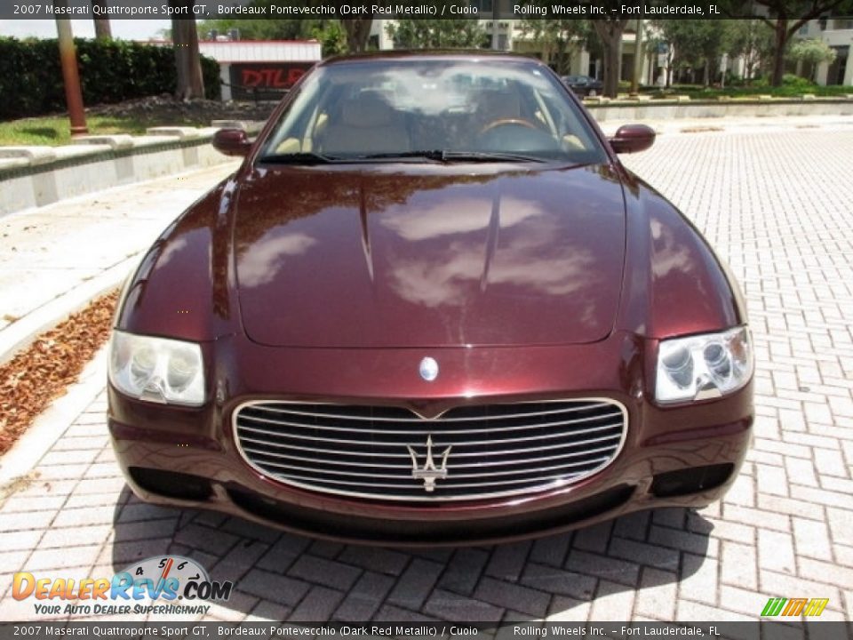 2007 Maserati Quattroporte Sport GT Bordeaux Pontevecchio (Dark Red Metallic) / Cuoio Photo #14