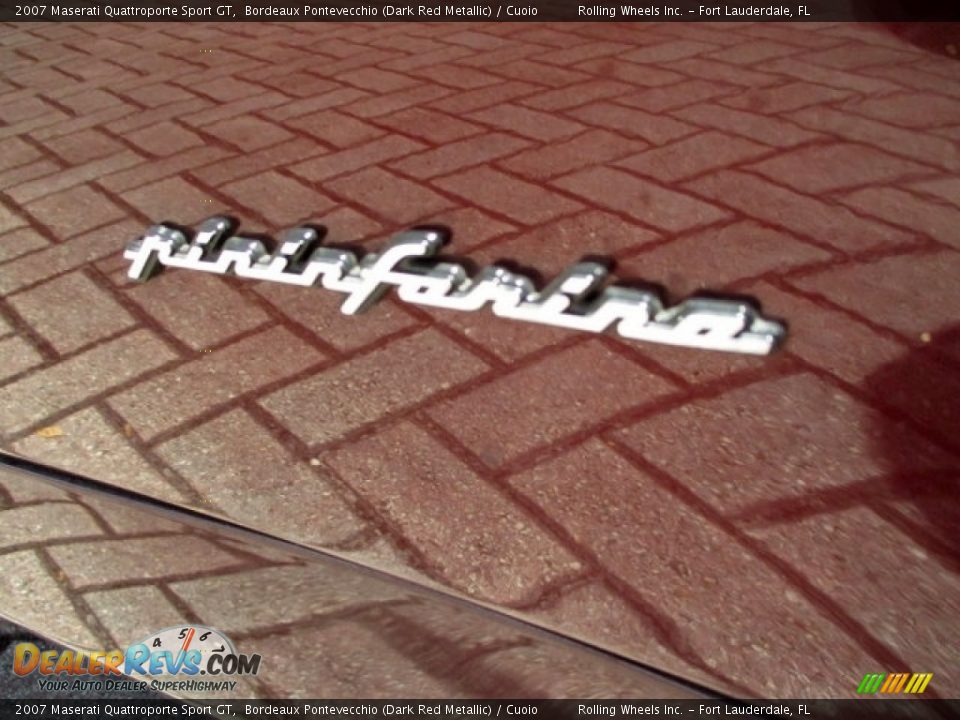 2007 Maserati Quattroporte Sport GT Bordeaux Pontevecchio (Dark Red Metallic) / Cuoio Photo #15