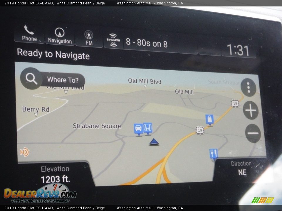 2019 Honda Pilot EX-L AWD White Diamond Pearl / Beige Photo #24