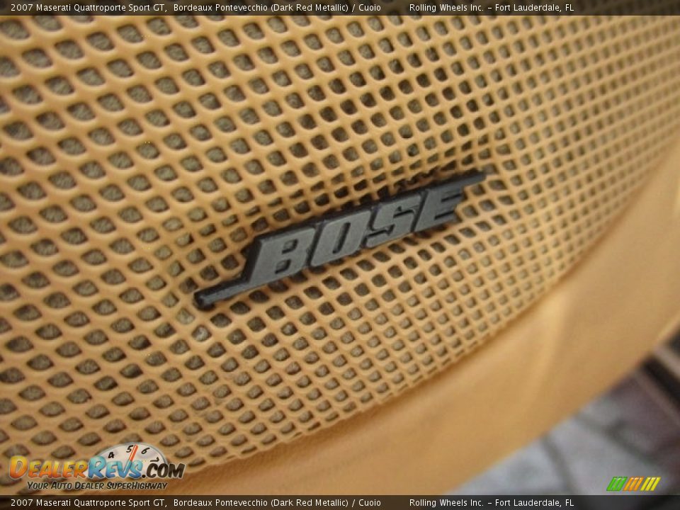 2007 Maserati Quattroporte Sport GT Bordeaux Pontevecchio (Dark Red Metallic) / Cuoio Photo #18