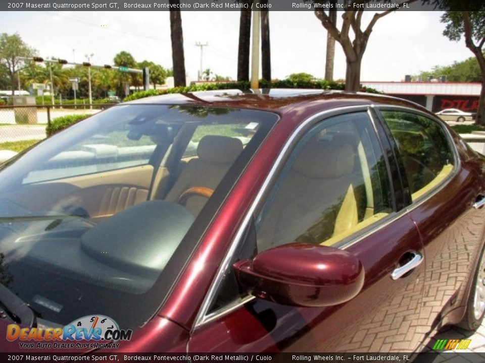 2007 Maserati Quattroporte Sport GT Bordeaux Pontevecchio (Dark Red Metallic) / Cuoio Photo #19