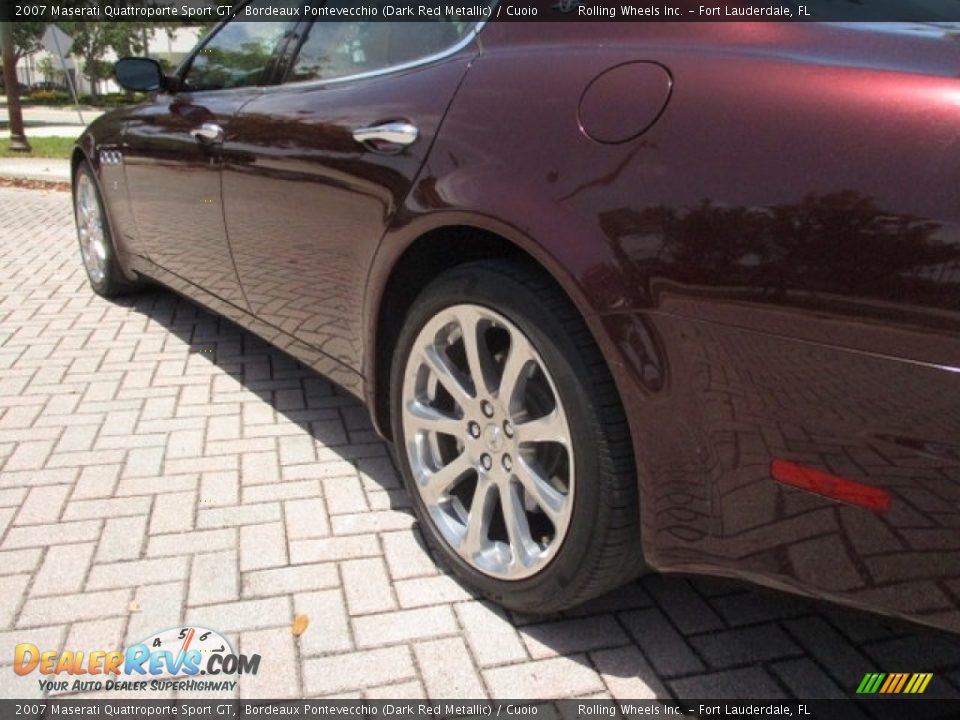2007 Maserati Quattroporte Sport GT Bordeaux Pontevecchio (Dark Red Metallic) / Cuoio Photo #23