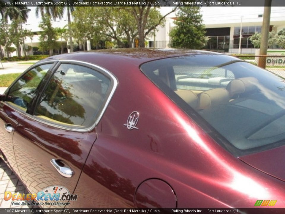 2007 Maserati Quattroporte Sport GT Bordeaux Pontevecchio (Dark Red Metallic) / Cuoio Photo #27