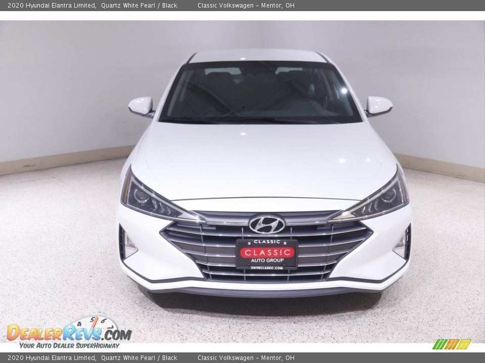 2020 Hyundai Elantra Limited Quartz White Pearl / Black Photo #2