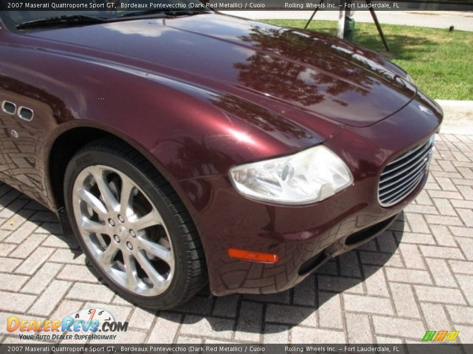2007 Maserati Quattroporte Sport GT Bordeaux Pontevecchio (Dark Red Metallic) / Cuoio Photo #32
