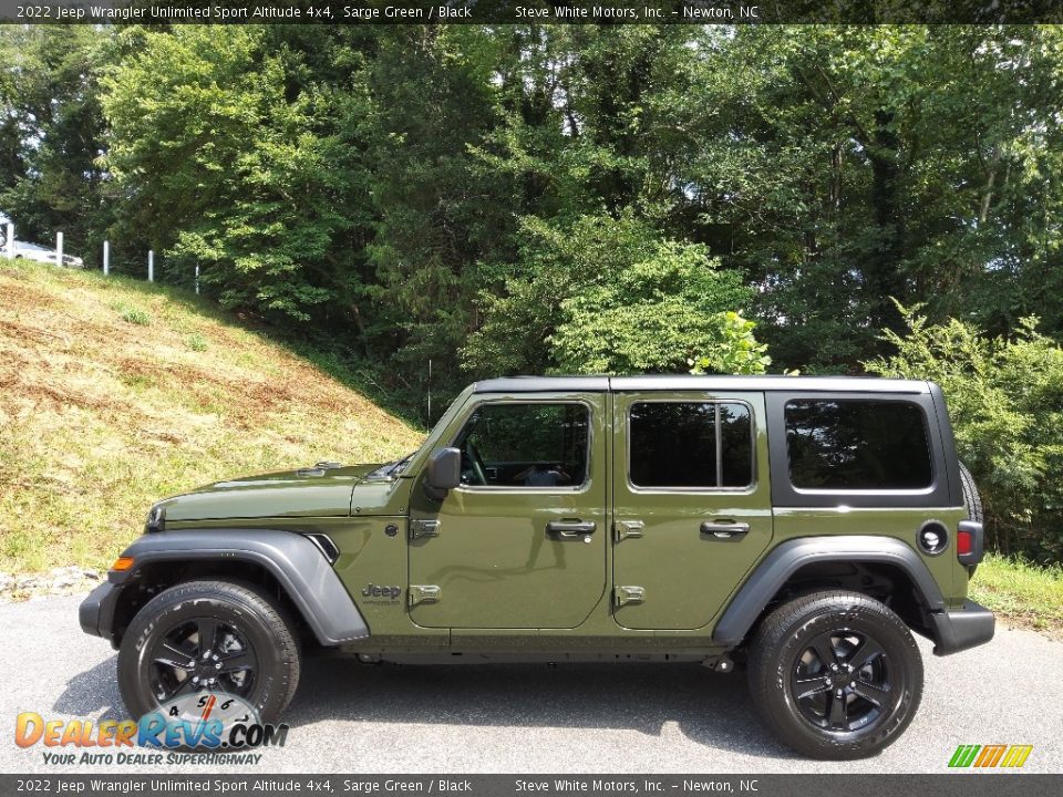 2022 Jeep Wrangler Unlimited Sport Altitude 4x4 Sarge Green / Black Photo #1