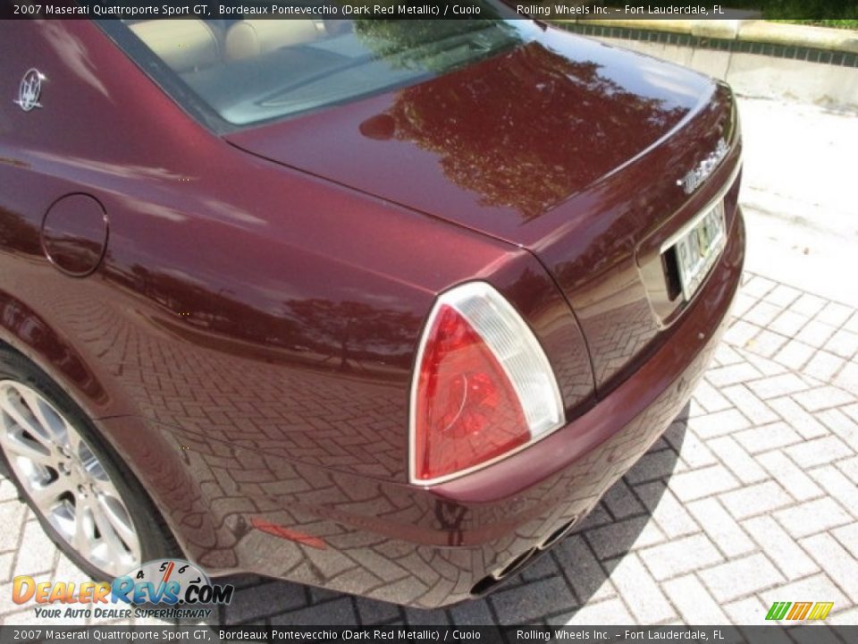 2007 Maserati Quattroporte Sport GT Bordeaux Pontevecchio (Dark Red Metallic) / Cuoio Photo #34