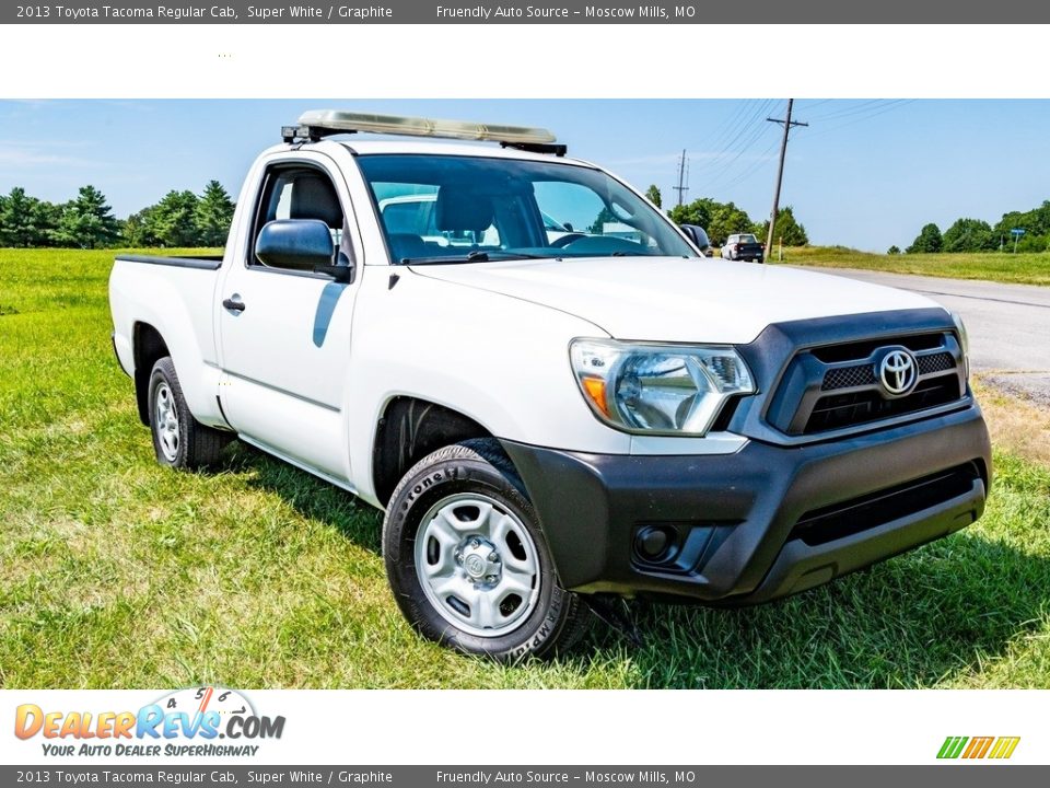 2013 Toyota Tacoma Regular Cab Super White / Graphite Photo #1