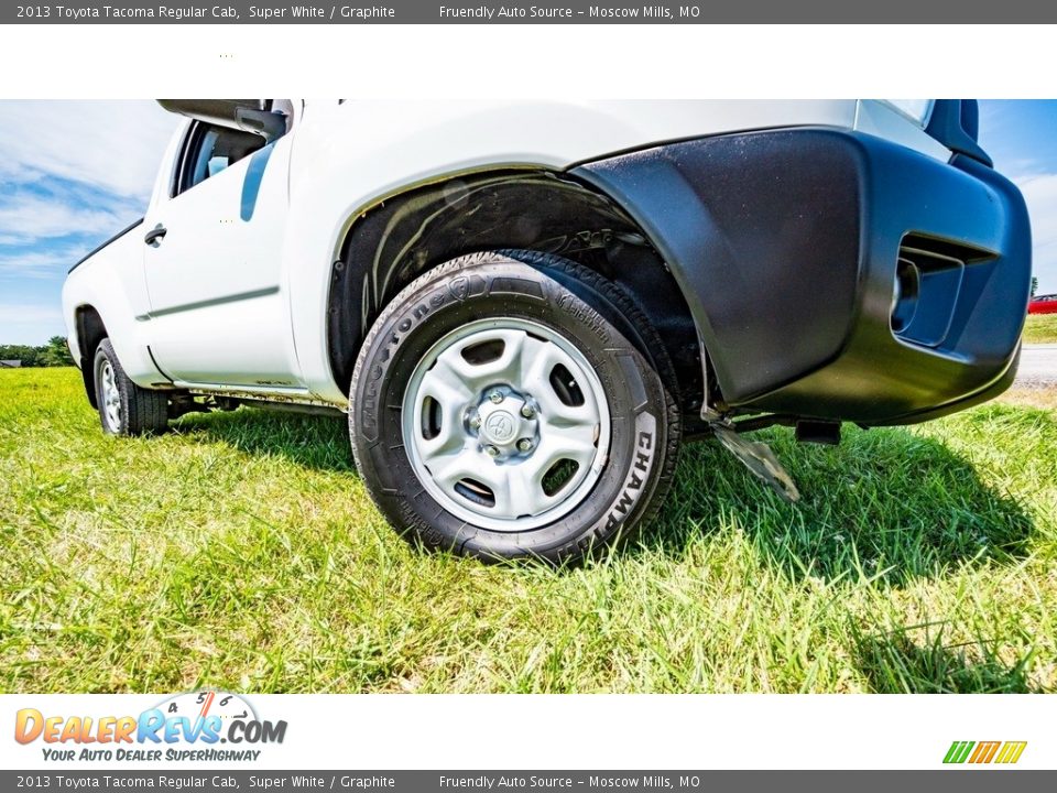 2013 Toyota Tacoma Regular Cab Super White / Graphite Photo #2