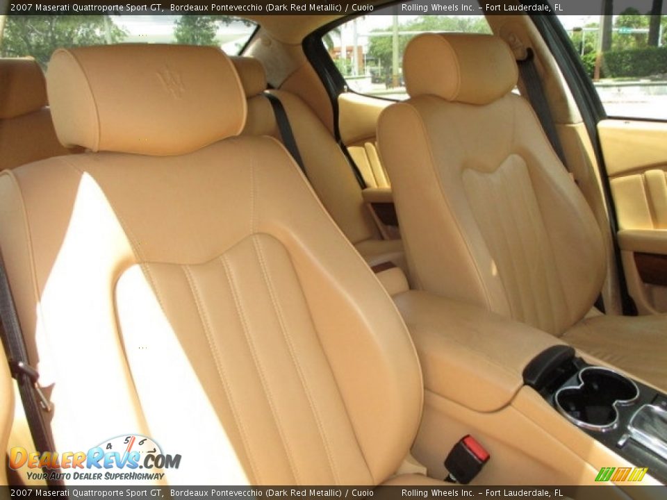 2007 Maserati Quattroporte Sport GT Bordeaux Pontevecchio (Dark Red Metallic) / Cuoio Photo #36