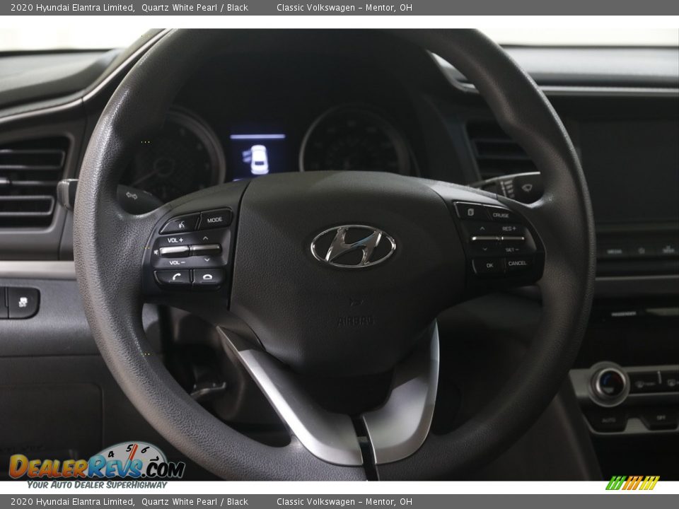 2020 Hyundai Elantra Limited Quartz White Pearl / Black Photo #7