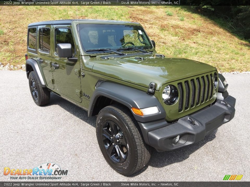 2022 Jeep Wrangler Unlimited Sport Altitude 4x4 Sarge Green / Black Photo #4