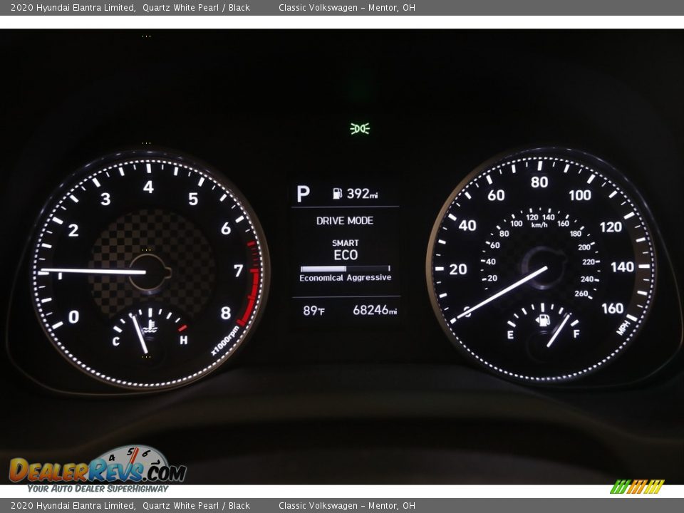 2020 Hyundai Elantra Limited Quartz White Pearl / Black Photo #8