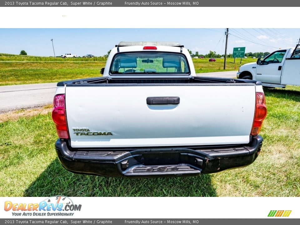 2013 Toyota Tacoma Regular Cab Super White / Graphite Photo #5