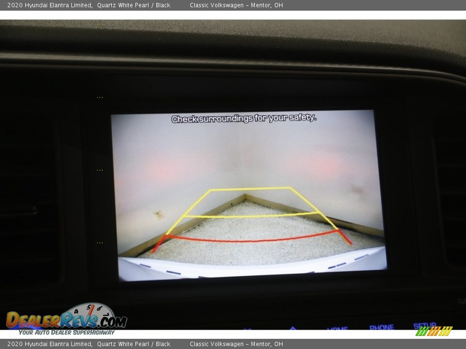 2020 Hyundai Elantra Limited Quartz White Pearl / Black Photo #11