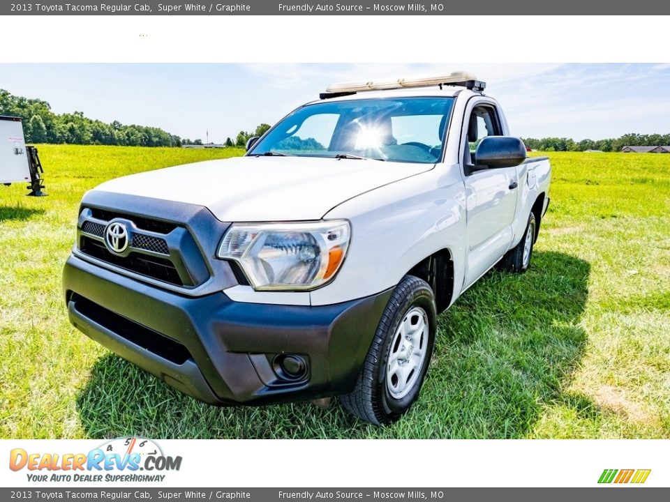 2013 Toyota Tacoma Regular Cab Super White / Graphite Photo #8