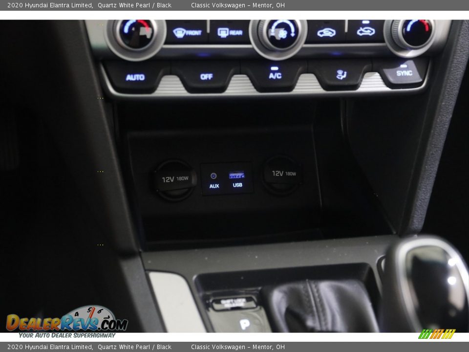2020 Hyundai Elantra Limited Quartz White Pearl / Black Photo #12