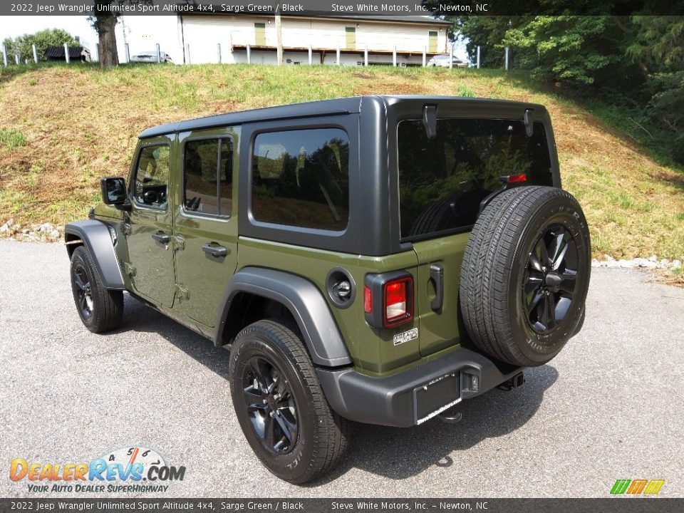 2022 Jeep Wrangler Unlimited Sport Altitude 4x4 Sarge Green / Black Photo #8