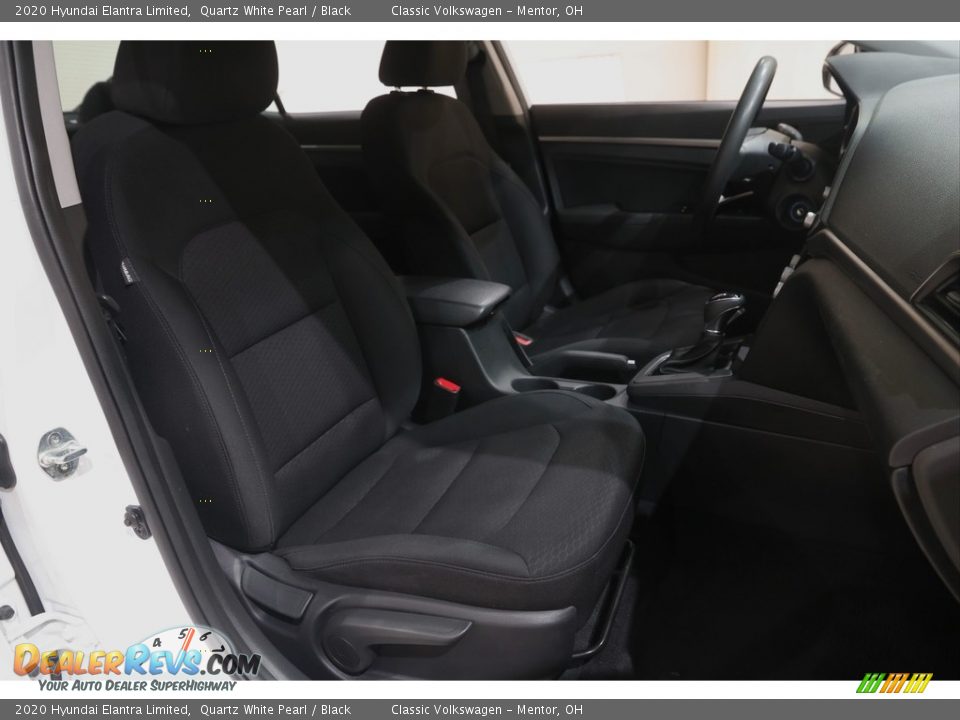 2020 Hyundai Elantra Limited Quartz White Pearl / Black Photo #14
