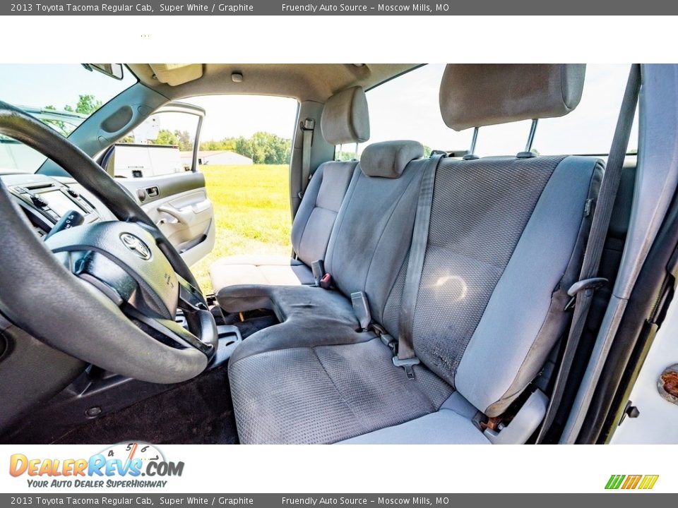 2013 Toyota Tacoma Regular Cab Super White / Graphite Photo #17