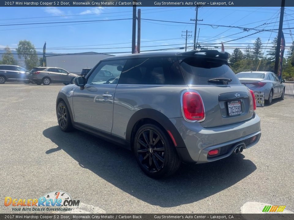 2017 Mini Hardtop Cooper S 2 Door Moonwalk Grey Metallic / Carbon Black Photo #4