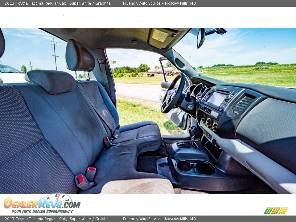 2013 Toyota Tacoma Regular Cab Super White / Graphite Photo #23