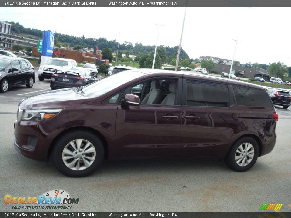 2017 Kia Sedona LX Venetian Red / Dark Graphite Photo #5