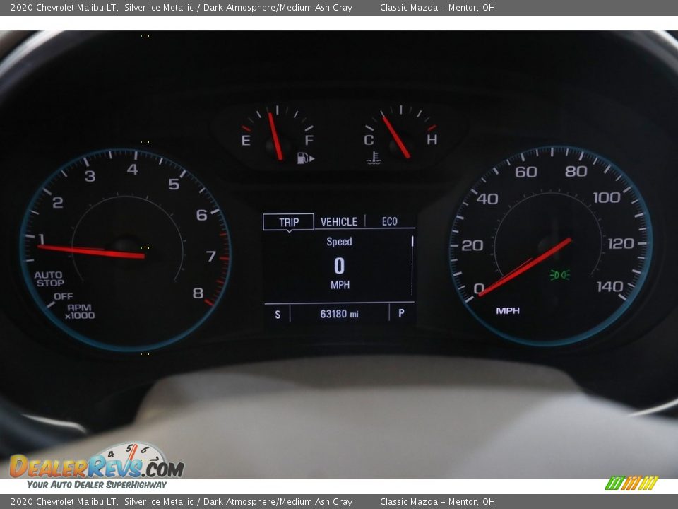 2020 Chevrolet Malibu LT Silver Ice Metallic / Dark Atmosphere/Medium Ash Gray Photo #8