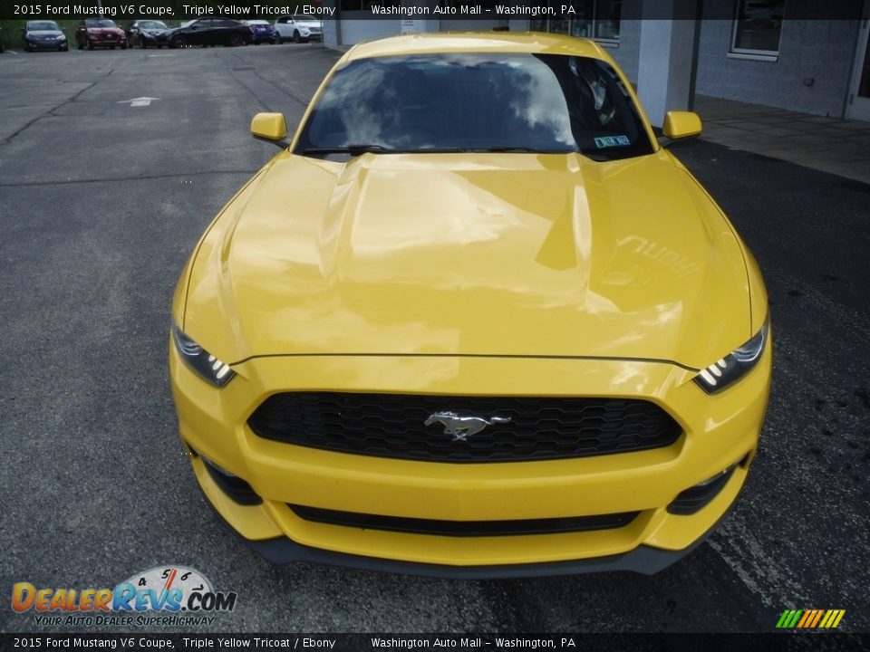 2015 Ford Mustang V6 Coupe Triple Yellow Tricoat / Ebony Photo #3