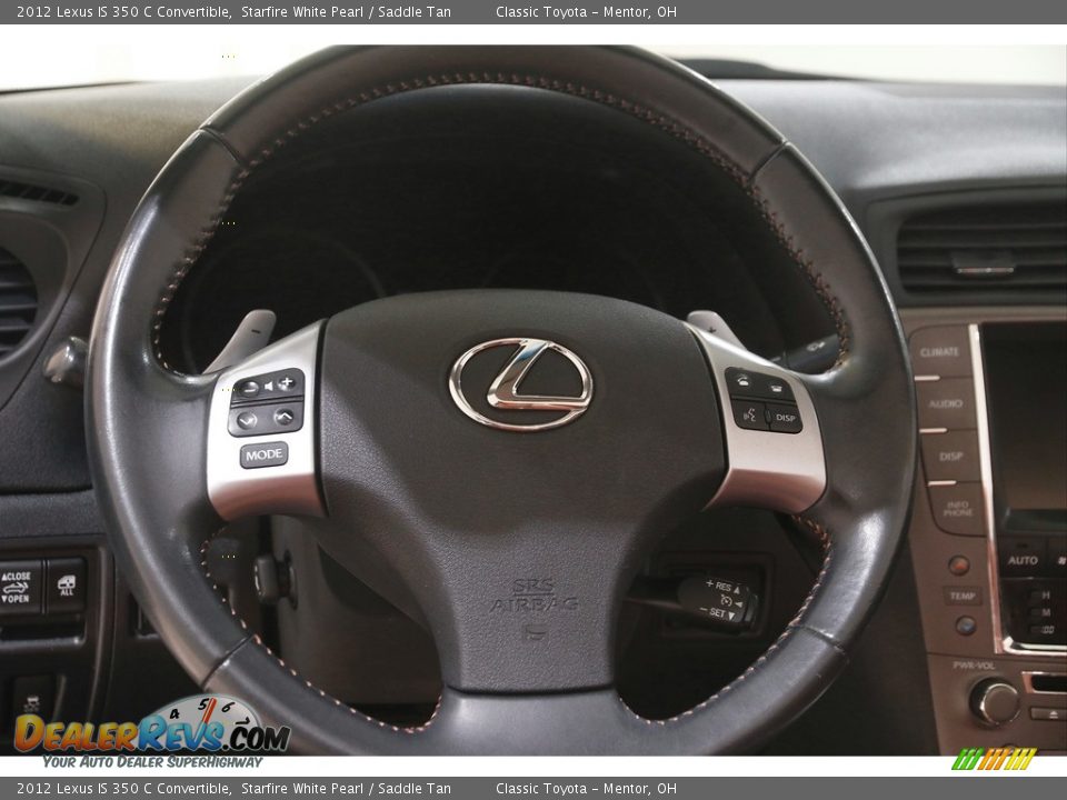 2012 Lexus IS 350 C Convertible Steering Wheel Photo #8