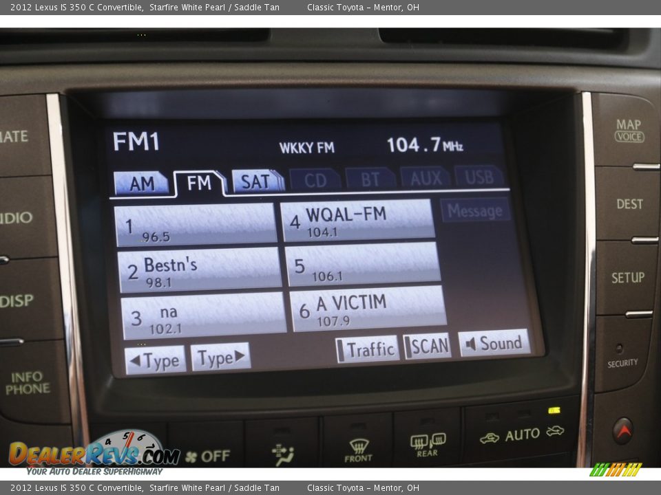 Audio System of 2012 Lexus IS 350 C Convertible Photo #12